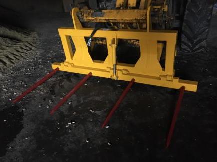 HD Double folding bale spike with JCB Brackets